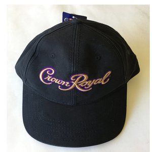 Black Crown Royal hat With adjustable band New